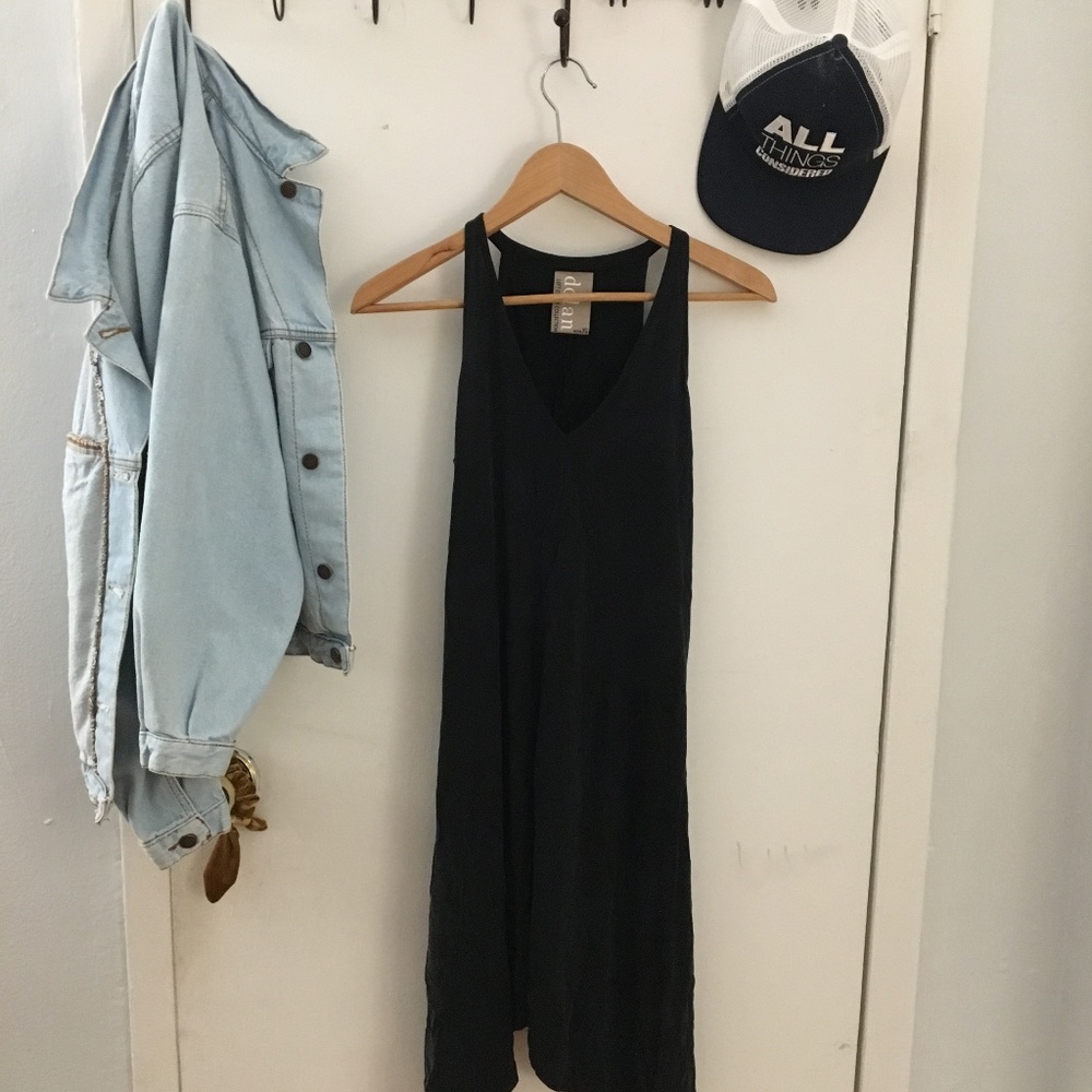 anthropologie dilla black dress